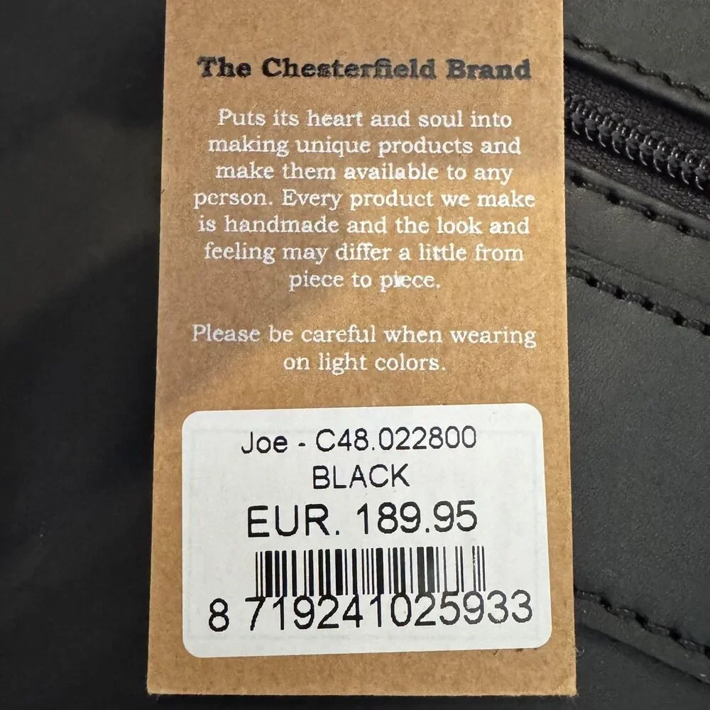 The Chesterfield Brand Joe Leather Briefcase 15.6 Laptop Bag Black Messenger